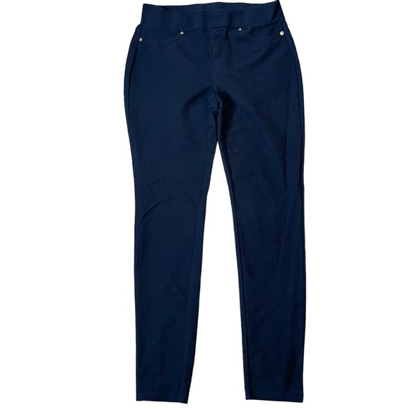 Michael Kors pants jeggings pull on black stretch skinny elastic waist jean like - Picture 1 of 11